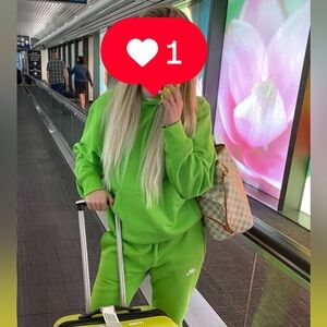 Nike Lime Green Hoodie and Joggers Set